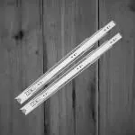 Harrison Telescopic Ball Bearing Slide 0801 | Drawer Channel Stainless Steel | 12 inch Soundless Modular Kitchen Drawer Slides | Rust Free | Load Bearing Capacity 45 kg | Furniture Hardware