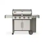 Weber Genesis II S 455 Silver Stainless Steel Gas Grill 79 x 166 x 158 cm