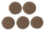 Craftlove Brown Velvet Velvet Buttons (Pack Of 50)