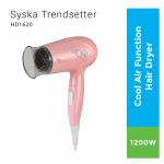 SYSKA HD1620 Trendsetter 1200Watt Hair Dryer with foldable Handle, Pink