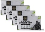 Puromiles-Activated Charcoal Soap with Shea Butter and Vitamin E/Natural Exfoliator/Anti Pollutant with Oil Balancing Formulae/ Pack of 4x100gm