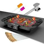 Cultbuzz electric barbecue grill griller barbeque grill tandoor gas tandoor for home kitchen electric tandoor electric grill tandoori maker baati oven (Bbq With Hammer)