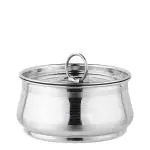 Heavy Guage Stainless Steel Handi |Donga 1 LTR Capacity with Steel Lid Cookware Set (Stainless Steel, 1 - Piece)