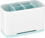 YASH Marketing Toothbrush Holder, Toiletries Holder Stand Plastic Caddy Organizer for Tooth Paste & Tooth Brush | Toiletries Holder Stand Plastic Caddy Organizer (Multicolor)
