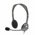 Logitech H110 Stereo Wired Over Ear Headphones With Mic With Noise-Cancelling-Black