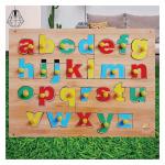 Joginnder Agencies Wooden Small Alphabet Puzzle Board | Lowercase Alphabet Puzzle Learning | Preschool Education | Toddlers First Learning Toy | Birthday gift | Christmas Gift | New Year Gift for Kids (1 Pc)