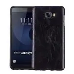 EXCLESIOR Samsung Galaxy C7 Pro Executive Black Shockproof, Solid Grip, PU leather Back Cover