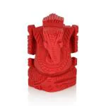 Kesar Zems Red Stone Lord Ganesha Idol 32.55 cm