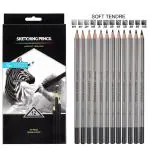 Pehrovin Ventures Shading/Sketching Graphite Pencils (Set Of 12) For Artists, Professionals, For Portrait Making, Sketch Making