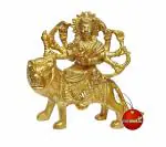 Real Seed Gold Brass Lord Maa Durga Idol