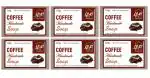YNB- YOURS NATURAL BUDDY Organic Coffee Handmade SLS & Paraben Free Soap 120g, (Pack of 6)