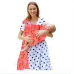 Gochikko Pink Rayon Breathable Mesh Ring Sling Carrier Wrap For Infant, Newborn, Kids And Toddlers