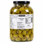 Urban Platter Whole Green Gordal Olives Pitted, 3.8kgs (Drained Weight - 2kgs)