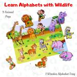 TOYTALES Educational Puzzles Game for Kids,Set of 3, Cardboard Puzzles Each for Boys and Girls, Puzzle Games for Kid Age 2 Years Old & Above, Increase Concentration & Develop Skills, Wildlife