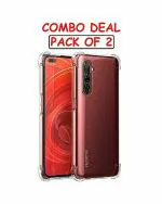 GADGETRONICS Oppo Realme X50 Pro Transparent Thermoplastic Polyurethane Shock Proof Back Case Cover (Pack of 2)