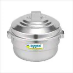 MACclite - kyyte Aluminium Anodised Idli Maker, Non-Whistling Traditional Idli Cooker, Idli pot, Idli Steamer, Vegetable steamer, Cooking 23 Idlis, Size 23, Silver Color, Gas Stove Compatible Only