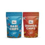 Chef Urbano Gluten Free Chips Ragi Indian Masala and Quinoa Piri Piri Chips 85 gms PACK OF 2
