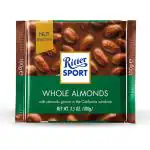 Ritter Sport Whole Almonds Milk Chocolate 100g, Ritter Sport Chocolates in Nut Selection, product of Germany, chocolate with nuts