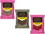 BLK Foods 500g Tadka Whole Spices combo | 200g Cumin Seed / Rai, 100g Stemless Red Chili