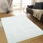 MRIC Collection 5' x 8' White Handmade Woolen Carpets For Living Room Bedroom Dining Room Drawing Hall Kitchen Floor