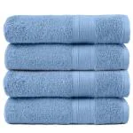 TRIDENT Allure Soft and Plush 100% Cotton Towels with 500 GSM Bath Towel (4-Piece)