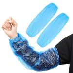 Adaamya - 100 Pcs - Poly Disposable Arm Sleeves Wrist Cover for Painting Cleaning Hospital Blue