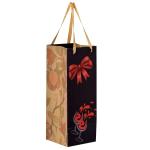 PPJ PAPER CARRY BAG (WINE/JUICE/THANDAI BOTTLE), 13 Inch X 5 Inch X 5 Inch for DIWALI/RETURN GIFTS (Pack of 5)