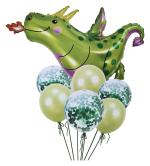 My Party Suppliers Dragon Dinosaur Confetti Jungle Theme Foil Balloon