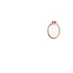 Pmw- Plastic Embroidery Hoop Ring Frame Size 5-1 Piece Brown