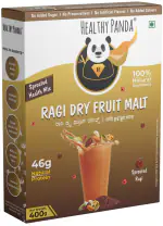 Healthy Panda - Organic Sprouted Ragi Dry fruit Malt (400G) - Sugar Free-Health Mix / health drink for kids / health drink for Adults / women health drink / Millets Food / Dryfruit powder
