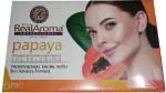 PasCom Top Max Real Aroma Papaya Facial Kit For Blemish Free and Fairer Skin Hydrated & Brightening Fresh Looking Skin, All Skin Types (5 x 140 g)