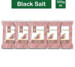 Trinetra Black Salt 2500 g (500g X 5 Pack) Kala Namak