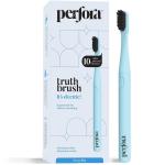 Perfora Electric Toothbrush - 001 | Sonic & Automatic | Waterproof Ultra Soft Charcoal Bristles | 2 Vibrating Modes | For Men Women & Kids | 90 Days Battery Life | Ocean Blue | Pack of 1