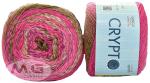 Simi Enterprise Magenta Mix Wool Ganga Crypto Thread Dye Hand Knitting Wool Ball Art Craft Soft Fingering Crochet Hook Yarn With Needle, 200 G