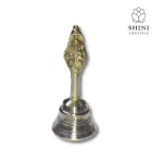 SHINI LIFESTYLE Brass pooja bell, heavy gauge, peetal mandir ghanti for pooja 11cm