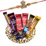SurpriseForU Tasty Nestle And Cadbury Chocolate Gift Hamper, Ganeshji Rakhi