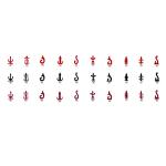 Comet Busters Beautiful Handcrafted Assorted Multicolor Bindi Pack with Silver Beads (BIN1937) Pack of 1