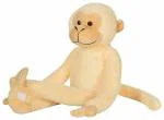 Glance Cuddly Plush 54cm Hanging Monkey Soft Toy For Besties (Cream)