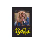 Gyffo Personalized Gift Frame With Besti Name and customize photo (Size 12 Inch X 8 Inch) Wall Hanging