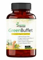 Humming Herbs GreenBuffet Organic Superfood Supplements 500mg | Blends of 30 Super Foods and Vitamins | Natural and Veg Daily Greens Wholefood Multivitamins | Improving Immunity and Skin Glow - 90 Veg Capsules