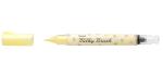 Pentel Pastel Milky Brush Pen | Soft Tip, Pigment Ink & Water Based | Ideal For Modern Calligraphy & Decorative Writing | Pack Of 1 | (Yellow)
