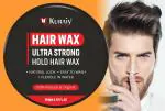 KURAIY Natural Strong Hold Hair Wax with Fenugreek & Flaxseed | Non- Sticky, Matte Finish and Chemical Free Hair Styling Wax for Men Hair Wax (100 g)