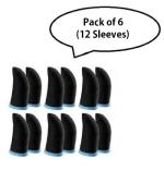 Mitzvah PUBG / Free Fire / Call of Duty Anti-Slip Finger Thumb Sleeve For Free Fire & all Gaming Pack of 6 (12 Sleeves)
