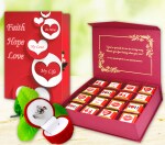 Midiron Lovely Gift for Valentine's Day, Birthday, Anniversary and any Special Occasion| Romantic Gift for Girlfriend, Wife, and any Special Person (Rose Ring, Greeting Card, 192 Gram Chocolate)