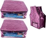 FAVISM Designer Purple Satin Garment Cover 5 - 8 Saree and Blouse (Pack of 3)