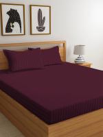 mayas collection wine strip bedsheet