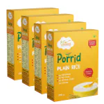 First Weaning Plain Rice, single grain cereal, easily digestible for 6months old, (Pack of 4, 1200g)