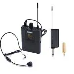 kh Wireless HeadSet Microphone System and Handheld Dynamic Microphone Set for PA Speaker, Amp, Mixer, Podcast, Fitness Instructor, YouTube, DSLR Camera and Teaching
