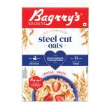 Bagrry's Steel Cut Oats, 500 GM | High in Dietary Fibre & Protein |Helps in Weight Management & Reducing Cholesterol | Old Faishoned Oats| Breakfast Cereal