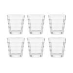 Bormioli Rocco Spa Cube Water Clear Glass Tumbler 240 ml set of 6
